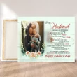 Happy Father's Day Gift For Husband Custom Photo Matte Canvas