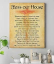 Bless Our House Christian Matte Canvas