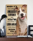 American Staffordshire Terrier Look Right Beside You Gift For Dog Lovers Matte Canvas