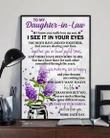 Purple Flower Matte Canvas Mom Gift For Daughter In Love The Love Of His Life