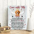 Come With Me Gift For Dog Lovers Custom Name And Number And Dog Matte Canvas