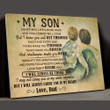 Dad Gift For Son I Will Always Carry You In My Heart Matte Canvas