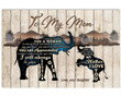 Elephant I Love You Gift For Mom Matte Canvas