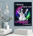 I Believe There Are Angels Among Us French Bulldog Gift For Dog Lovers Matte Canvas