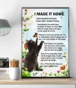 Black Cat Made It Home Gift For Cat Lovers Matte Canvas