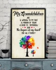 A Window To My Past Colorful Tree Matte Canvas Gift For Grandchildren