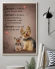 Yorkshire Terrier Love Till The End Gift For Dog Lovers Matte Canvas