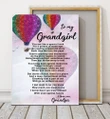 Grandpa Matte Canvas Gift For Grandgirl Air Balloons A Special Book