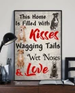American Pit Bull Terrier Kisses Wagging Tail Matte Canvas