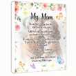 Custom Photo Matte Canvas Gift My Mother Is You