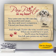 You Left Paw Prints On My Heart Gift For Dog Lovers Custom Name And Photo And Number Matte Canvas
