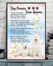 Samoyed From Heaven Angel Wings Matte Canvas Gift For Dog Lovers