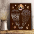 Where I'll Always Be Gift For Dog Lovers Custom Name And Photo And Number Matte Canvas