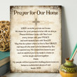 Prayer For Our Home Cross Matte Canvas Gift
