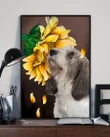 Petit Basset Griffon And Sunflower Matte Canvas Gift For Dog Lovers