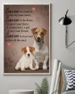 Jack Russell Terrier Love Till The End Matte Canvas Gift For Dog Lovers