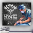 Born To Be A Nurse Matte Canvas Gift For Women