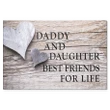 Daddy And Daughter Best Friends For Life Matte Canvas