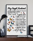 Butterfly Miss You All The Time Gift For Husband Matte Canvas