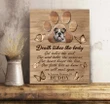Dog We Will Meet Again Gift For Dog Lovers Custom Name And Number And Photo Matte Canvas