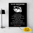 Gift For Boyfriend I Will Love You Till The Of Time Wolf Custom Name Matte Canvas