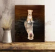 Shadow Lakeland Terrier Reflection Matte Canvas Gift For Dog Lovers