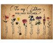 God Says You Are Flower Matte Canvas Gift For Mom