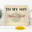Gift For Son I Will Always Love You Custom Name Matte Canvas