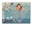 Always With You Gift For Angel Grandma Custom Name And Number And Photo Matte Canvas