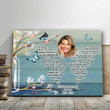 Always With You Gift For Angel Grandma Custom Name And Number And Photo Matte Canvas