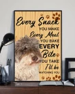 Lagotto Romagnolo Every Snack Every Meal Gift For Dog Lovers Matte Canvas