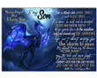 Blue Dragon Just Do Your Best Matte Canvas Mom Gift For Son