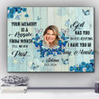 Custom Name And Photo Matte Canvas Gift For Wife God Has You