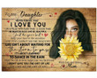 Sunflower And Lady The Gift Of You Matte Canvas Mom Gift For Daughter