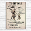 Son Gift For Dad You Will Always Be My Hero Matte Canvas