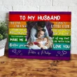 Gift For Lgbt Husband I Love You Custom Name And Photo Matte Canvas