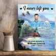 I Never Left You Gift For Angel Lover Custom Name And Photo And Number Matte Canvas