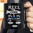 Fishing Reel Cool Dad Police Gift For Police Dad Custom Name Printed Mug