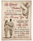 Hand In Hand You Are Always In My Heart Gift For Husband Sherpa Fleece Blanket