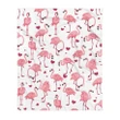 Beautiful Pink Flamingo Gift For Girls Sherpa Fleece Blanket
