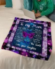 Butterfly Gift For Mom To Me You Are The World Sherpa Fleece Blanket