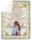 Thank You For Putting Me First Gift For Mom Sherpa Fleece Blanket