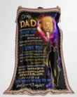 Daughter Gift For Dad Lion You Mean More To Me Sherpa Fleece Blanket
