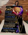 Daughter Gift For Dad Lion You Mean More To Me Sherpa Fleece Blanket