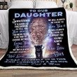 Lions You Will Always Be Our Little Girl Gift For Daughter Sherpa Fleece Blanket