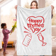 Happy Mother's Day Fun Pattern Comfortable Home Gift For Mom Sherpa Fleece Blanket