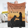 Need A Hand Found Your Paw Gifts For Dog Lover Sherpa Fleece Blanket