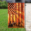 American Flag With Horses And The Sunshine Garden Flag House Flag
