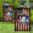 American Horses Break The Us Flag Wall Garden Flag House Flag