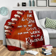 Be Strong Do Not Give Up Football Rewarded For Football Lover Custom Name Sherpa Fleece Blanket